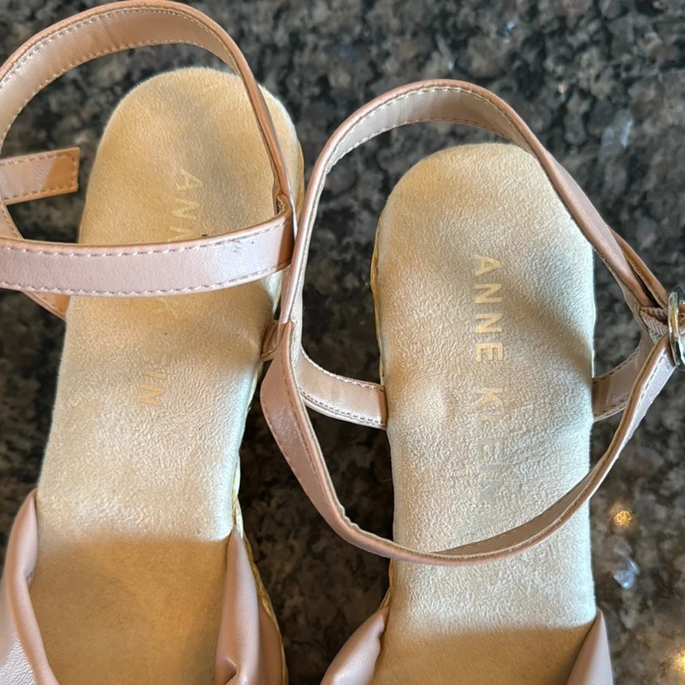 Anne Klein Pink Wedge Sandals NWT